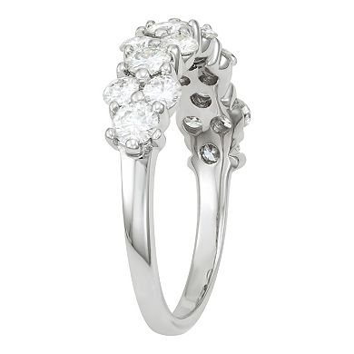 Charles & Colvard 14k White Gold 1 1/5 Carat T.W. Lab-Created Moissanite Stackable Band