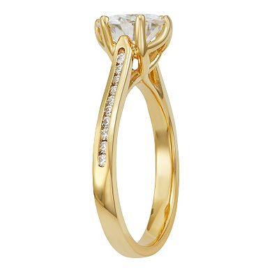 Charles & Colvard 14k Gold 1 5/8 Carat T.W. Lab-Created Moissanite Engagement Ring