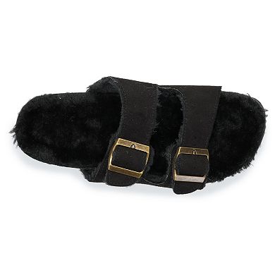 Women's Sonoma Goods For Life® Faux Fur Cork Slippers