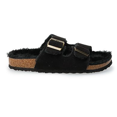 Women's Sonoma Goods For Life® Faux Fur Cork Slippers