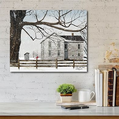 COURTSIDE MARKET A Little Snow House Canvas Wall Art