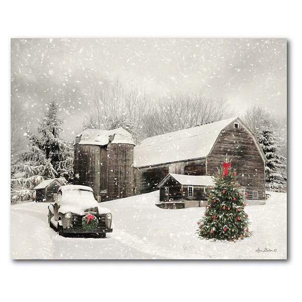 Courtside Market Snowman II 16x20 Canvas Wall Art