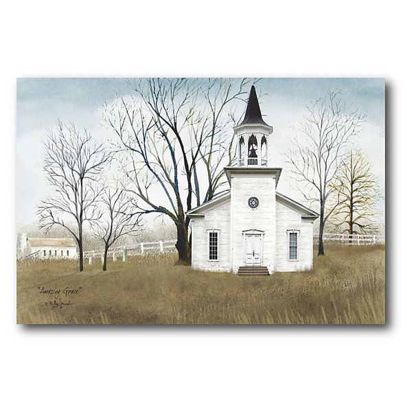 COURTSIDE MARKET Country Church Canvas Wall Art