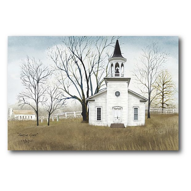 Courtside Market Christmas Chapel Canvas Wall Art