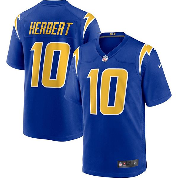 Men's Nike Justin Herbert Royal Los Angeles Chargers 2nd Alternate Game  Jersey