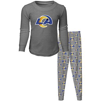 Preschool Gray Los Angeles Rams Long Sleeve T-Shirt & Pants Sleep Set