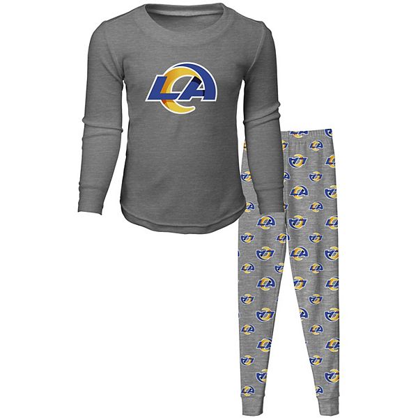 Lids Los Angeles Rams Preschool Long Sleeve T-Shirt & Pants Sleep Set -  Gray