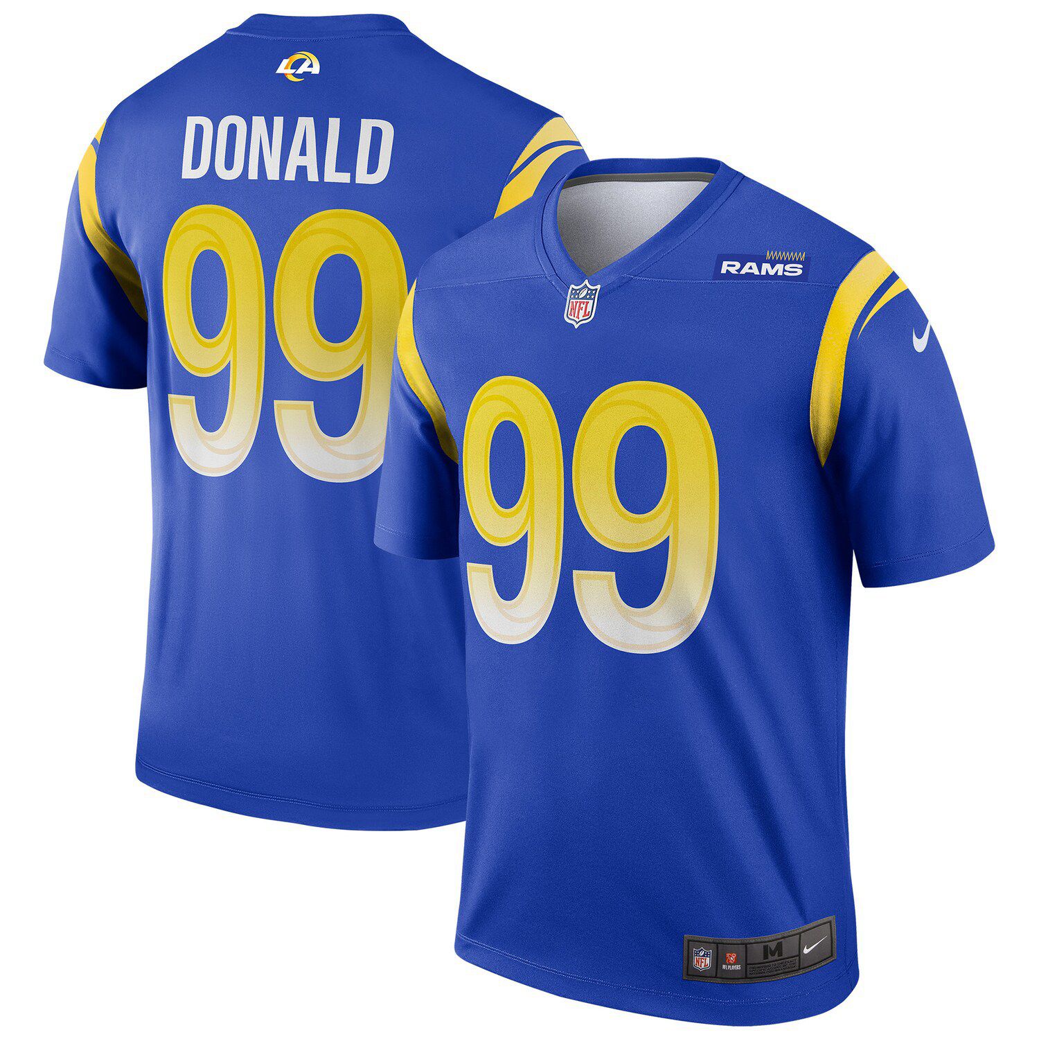 Men's Nike White Aaron Donald Los Angeles Rams Alternate Game Jersey Size: 3XL