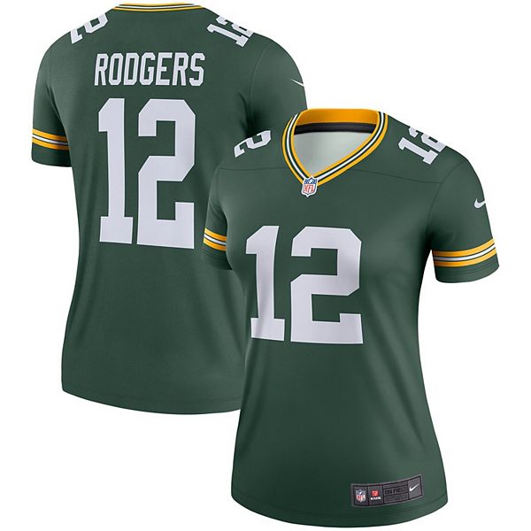 Women's Nike Aaron Rodgers Green Green Bay Packers Legend Jersey