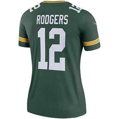 Women s Nike Aaron Rodgers Green Green Bay Packers Legend Jersey