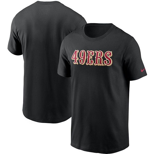 San Francisco 49ers Nike Dri-Fit Short Sleeve Shirt Men's Black used 3XL