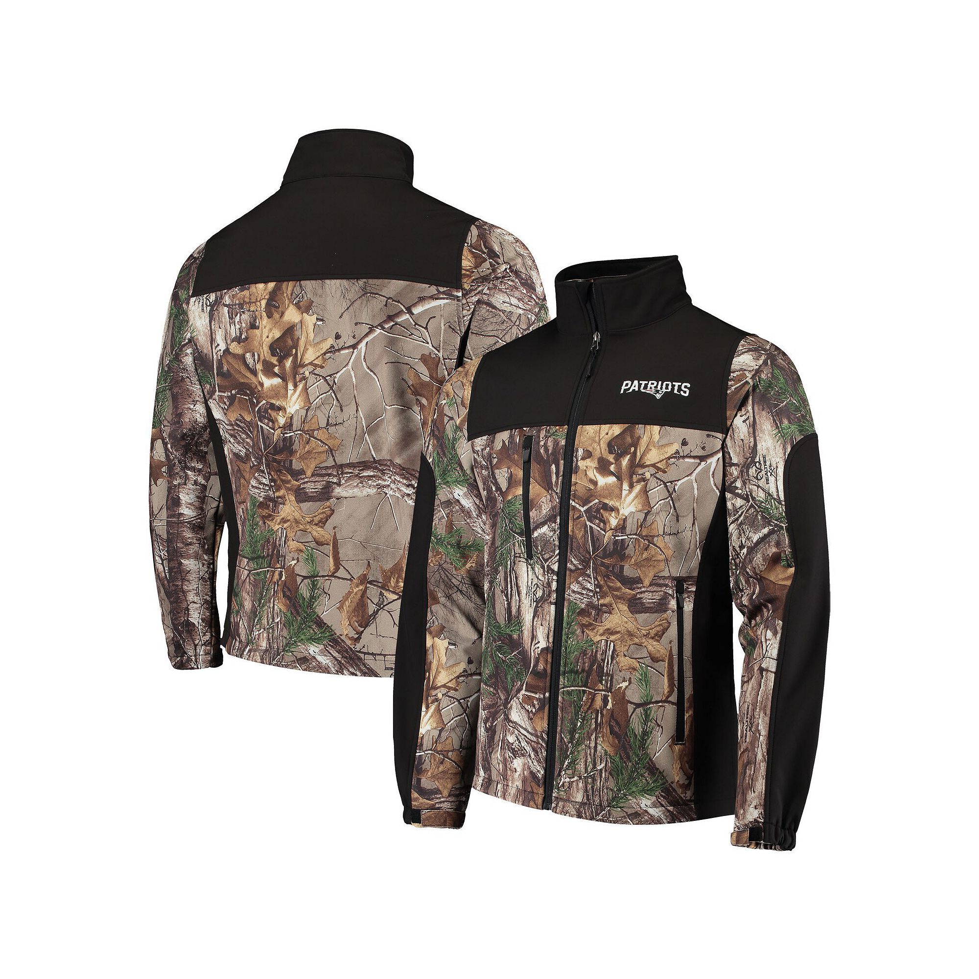 Mens Dunbrooke Realtree Camo/Black New England Patriots Circle Hunter Soft