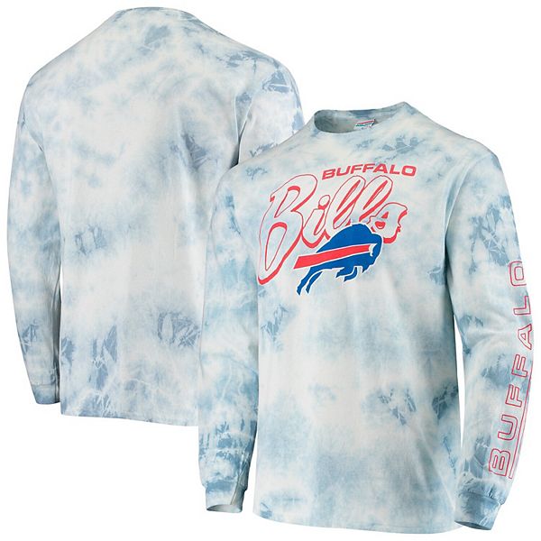 Men's Junk Food Royal Buffalo Bills Tie-Dye Long Sleeve T-Shirt