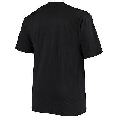 Men's Fanatics Branded Black New England Patriots Big & Tall Color Pop T-Shirt