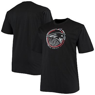 Men's Fanatics Branded Black New England Patriots Big & Tall Color Pop T-Shirt