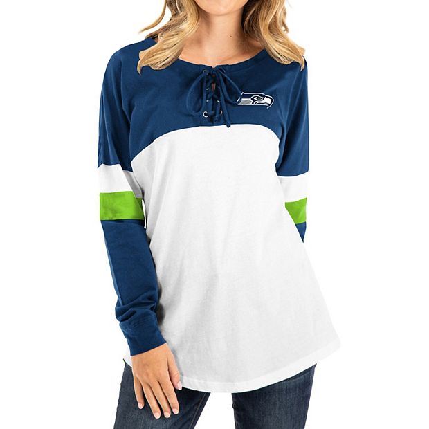 Seattle Seahawks Ladies Team Spirit Thermal Long Sleeve T-Shirt