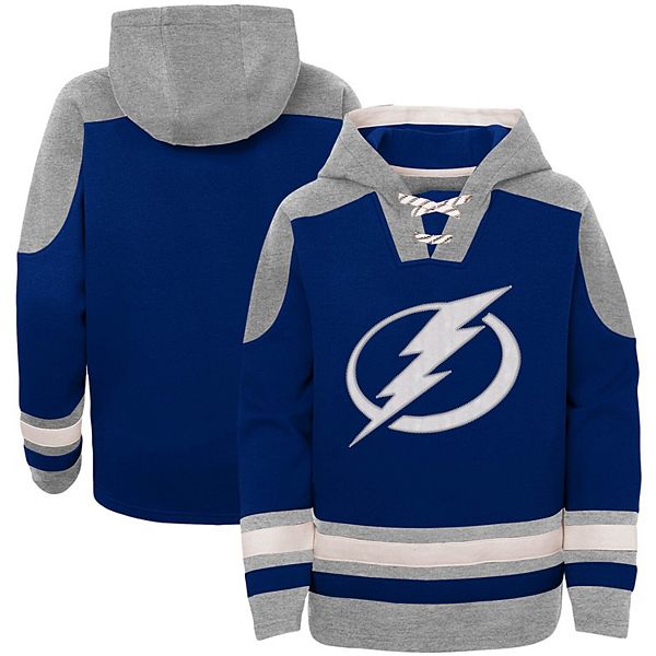 Youth Blue Tampa Bay Lightning Ageless MustHave LaceUp Pullover Hoodie