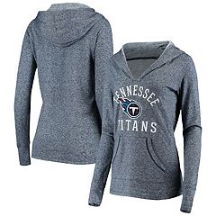 Tennessee Titans Women's Standout Knit Tri-Blend Pullover Hoodie - Gray