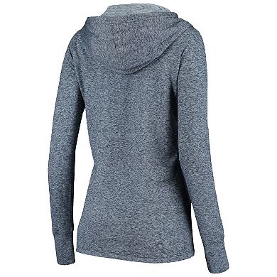 Women's Fanatics Heather Navy Tennessee Titans Doubleface Slub Pullover Hoodie