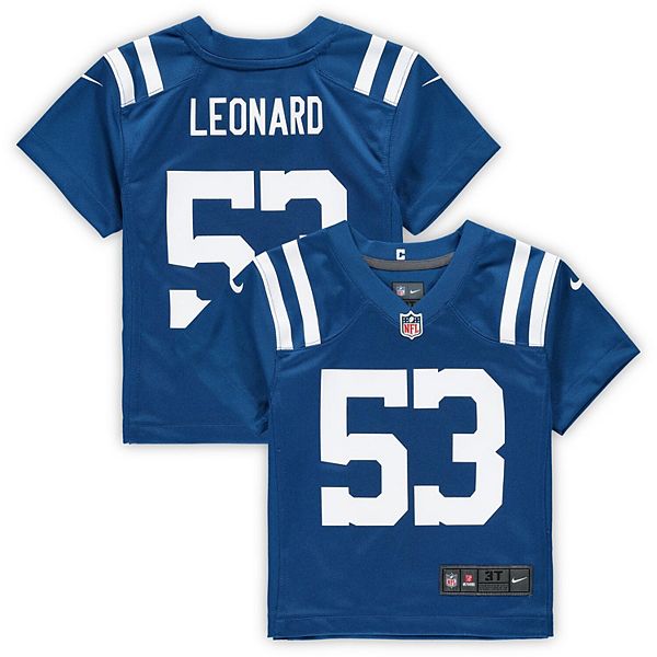 Men's Nike Darius Leonard Royal Indianapolis Colts Player Game Jersey