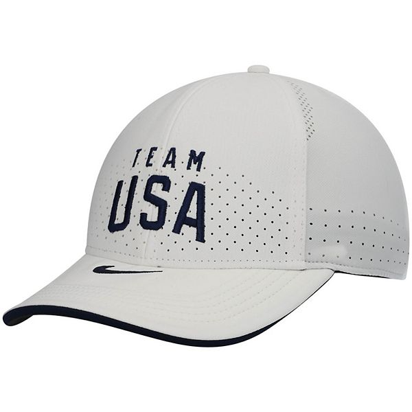 Men S Nike White Team Usa Logo Sideline Legacy 91 Performance Adjustable Hat