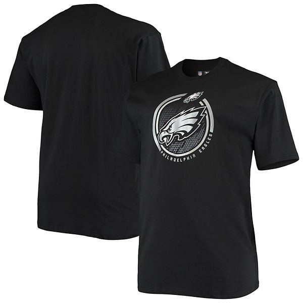 Men's Fanatics Branded Black Philadelphia Eagles Big & Tall Color Pop T