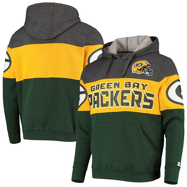 Nike Youth Green Bay Packers Team Stripes Green Pullover Hoodie