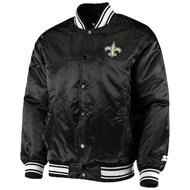 Starter New Orleans Saints Pullover Half-Zip Jacket XXL / Saints Black Mens Outerwear