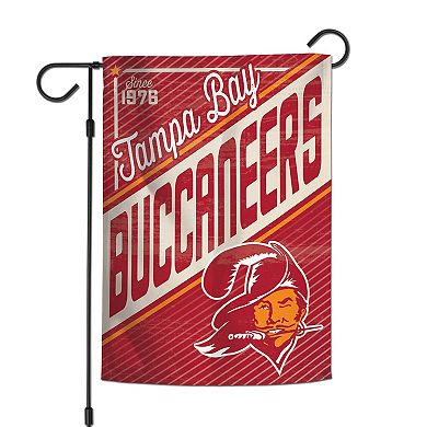 WinCraft Tampa Bay Buccaneers Team 2-Sided 12'' x 18'' Garden Flag
