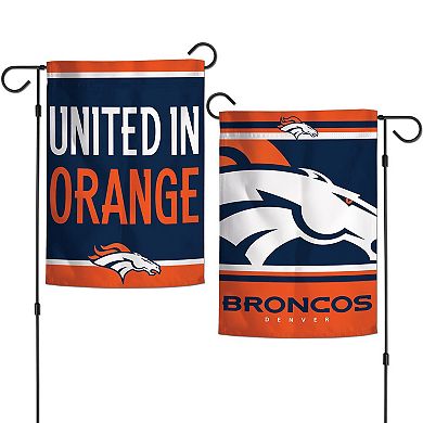 WinCraft Denver Broncos 2-Sided 12'' x 18'' Garden Flag