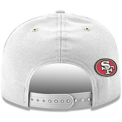 Men's New Era White San Francisco 49ers ScriptÂ Original Fit 9FIFTY Snapback Hat