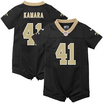 Newborn & Infant Nike Alvin Kamara Black New Orleans Saints Romper Jersey
