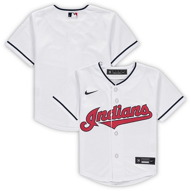 Youth Nike White Cleveland Indians Home 2020 Replica Team Jersey