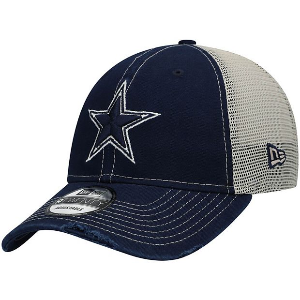 Men's New Era Gray/Black Dallas Cowboys Low Profile 9FIFTY Trucker Snapback  Hat