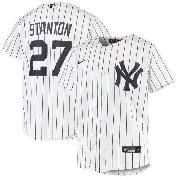 Youth Nike Giancarlo Stanton White New York Yankees Home Replica Player ...