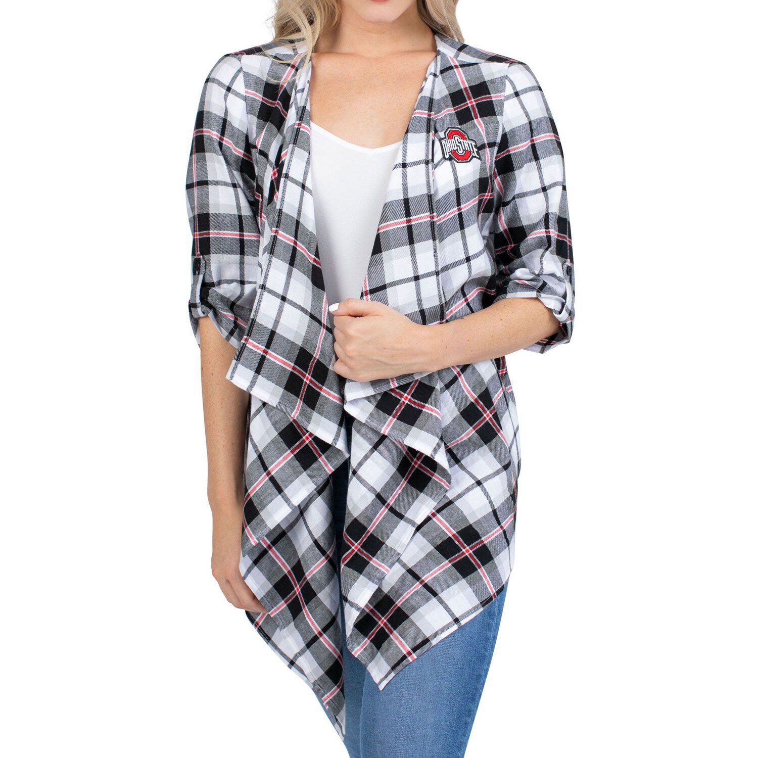 women's plaid cardigans