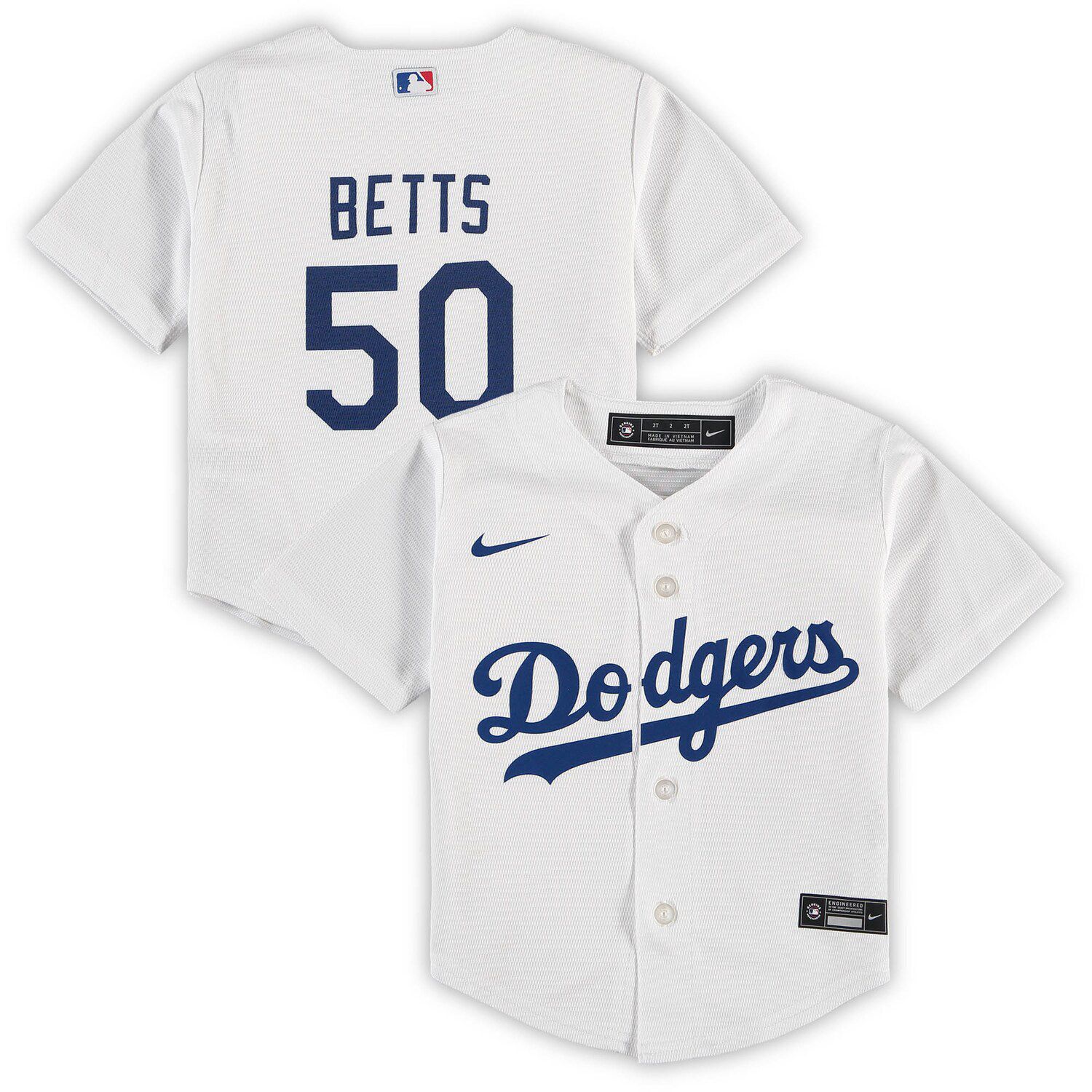 Men's Nike Enrique Hernandez White Los Angeles Dodgers Home Replica Player Jersey Size: Small