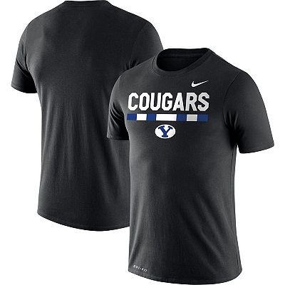 Men s Nike Black BYU Cougars Team DNA Legend Performance T Shirt