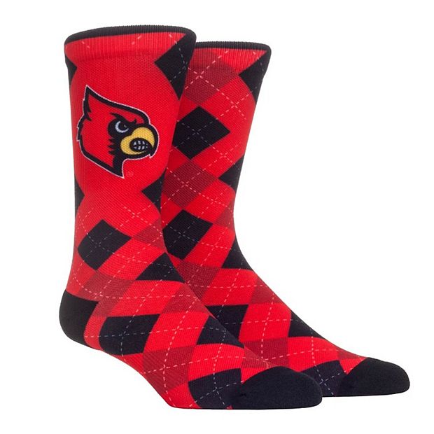 Men's Rock Em Socks Louisville Cardinals HyperOptic Argyle Dress Socks
