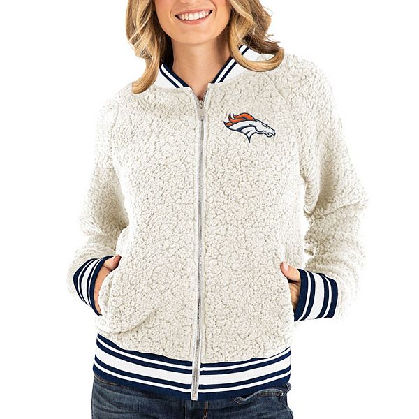 Denver Broncos New Era Women's Coaches Raglan Full-Snap Jacket - Royal