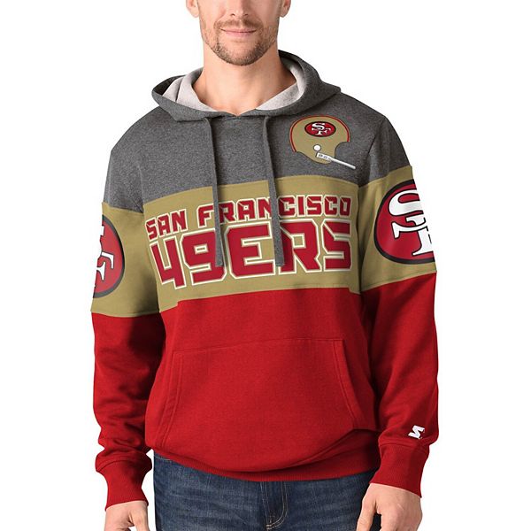 SAN FRANCISCO 49ERS CLASSIC CHENILLE DK PO HOODIE (RED)