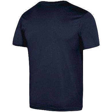 Men's Under Armour Navy Notre Dame Fighting Irish School Logo Performance Cotton T-Shirt