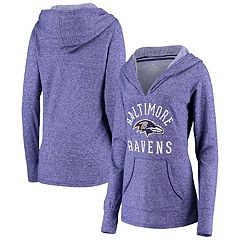 Cuce Women's Black Baltimore Ravens Sequin Logo V-Neck Pullover Sweatshirt  - Macy's