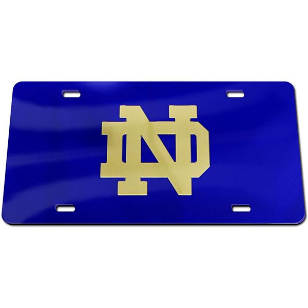 WinCraft Notre Dame S18963 Acrylic Classic License Plates 