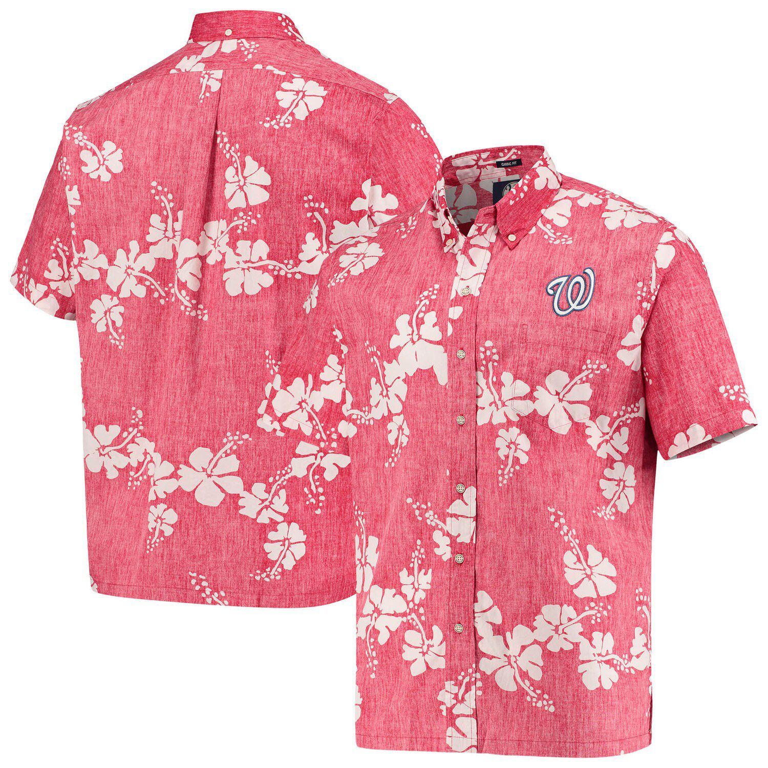 washington nationals button up shirt