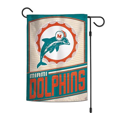 WinCraft Miami Dolphins 2-Sided 12'' x 18'' Team Garden Flag
