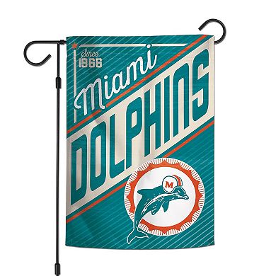 WinCraft Miami Dolphins 2-Sided 12'' x 18'' Team Garden Flag
