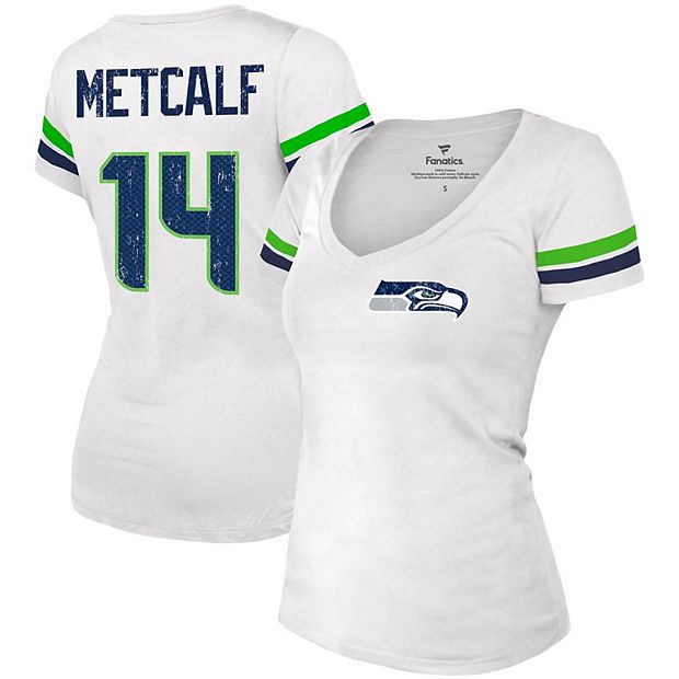 Seattle Seahawks Name & Number Graphic T-Shirt - DK Metcalf 14 - Mens