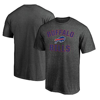 Men's Fanatics Branded Heathered Charcoal Buffalo Bills Logo Big & Tall Victory Arch T-Shirt