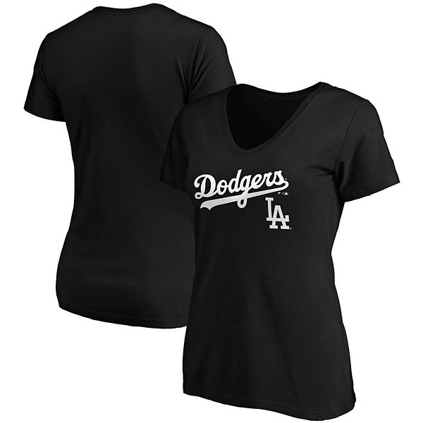 Los Angeles Dodgers Fanatics Branded Women's Team Lockup V-Neck T